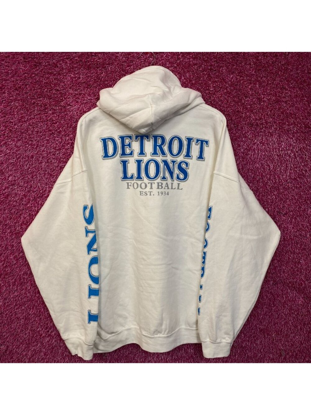 Junk Food Clothing Detroit Lions White Hoodie 2XL